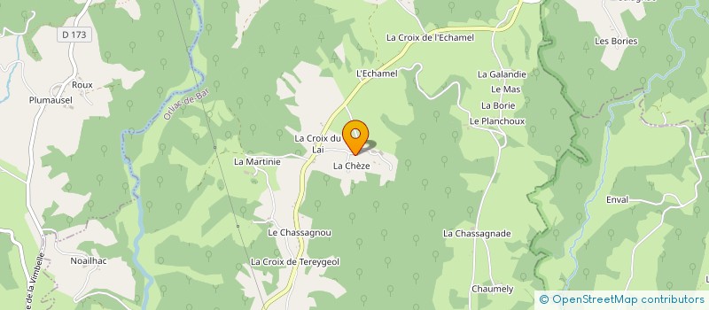 localisation de l'entreprise MADAME GEORGETTE LACHAUD à ORLIAC-DE-BAR