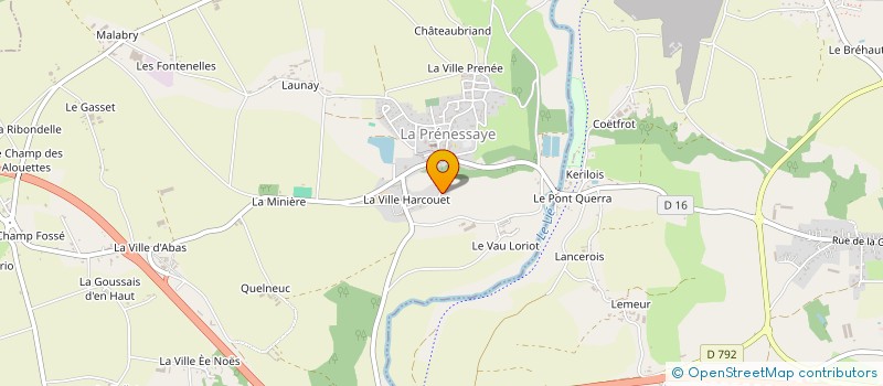 localisation de l'entreprise MADAME GEORGETTE LE MAITRE à LA PRENESSAYE