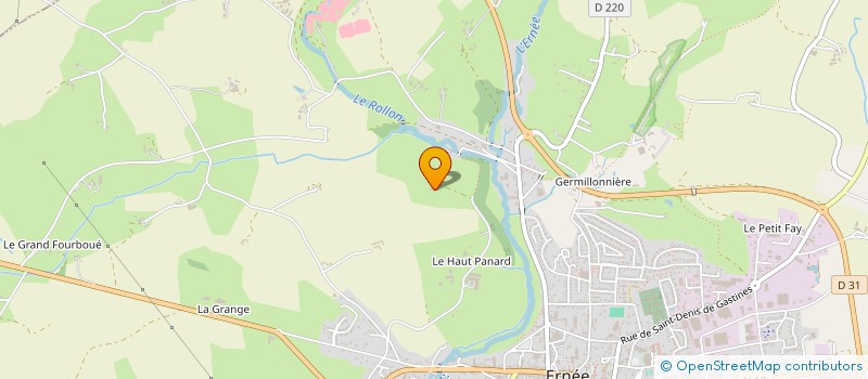 localisation de l'entreprise MADAME GEORGETTE LEBLANC  ERNEE