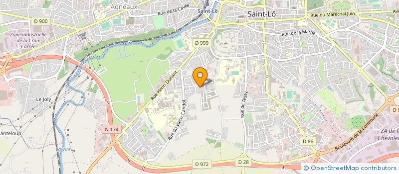 localisation de l'entreprise MADAME GEORGETTE LEBOUVIER  SAINT-LO