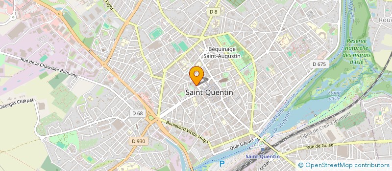localisation de l'entreprise MADAME GEORGETTE LECLERCQ à SAINT-QUENTIN