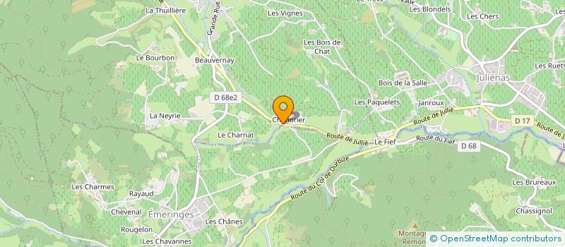 localisation de l'entreprise MADAME GEORGETTE LEFERT à JULIENAS