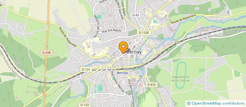 localisation de l'entreprise MADAME GEORGETTE LEMOINE  BERNAY