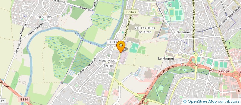 localisation de l'entreprise MADAME GEORGETTE LEQUERTIER  FLEURY-SUR-ORNE