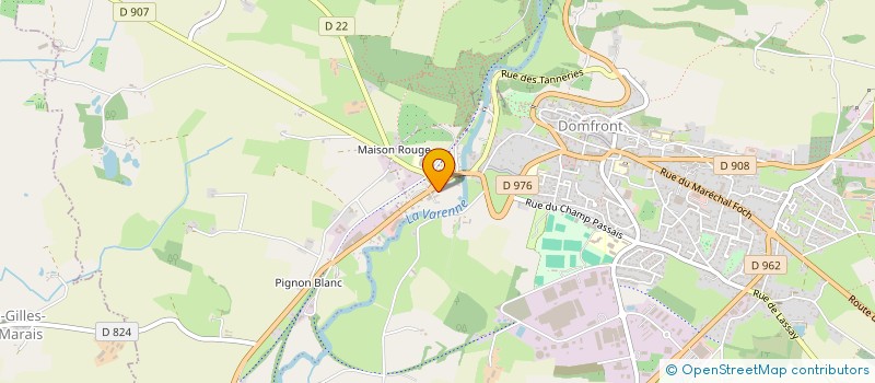 localisation de l'entreprise MADAME GEORGETTE LETOUZE à DOMFRONT-EN-POIRAIE