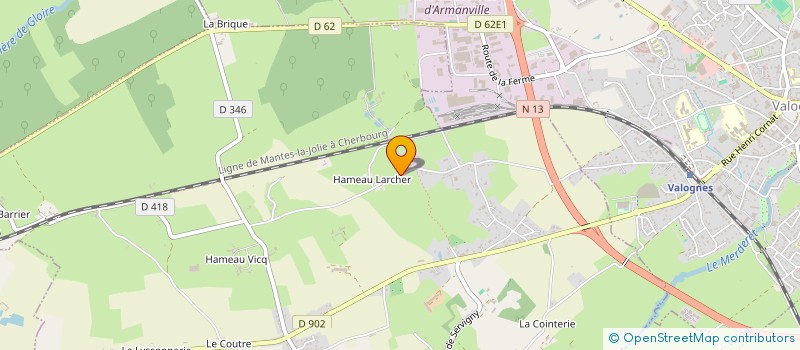 localisation de l'entreprise MADAME GEORGETTE LEVALLOIS  YVETOT-BOCAGE