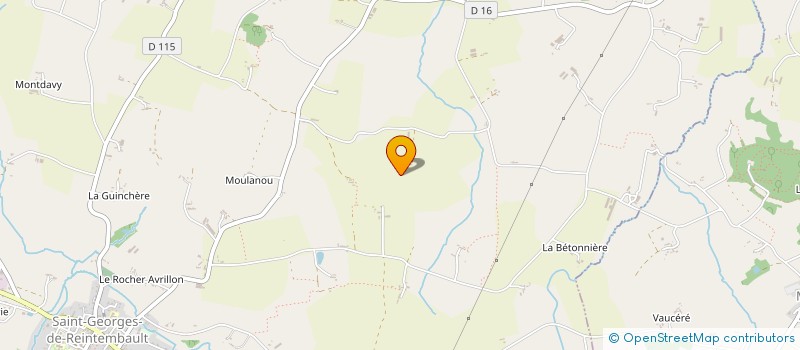 localisation de l'entreprise MADAME GEORGETTE LOISANCE  SAINT-GEORGES-DE-REINTEMBAULT