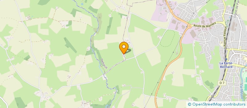 localisation de l'entreprise MADAME GEORGETTE LOUAZE  LA FERTE BERNARD