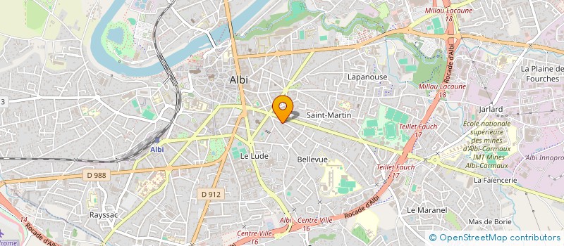 localisation de l'entreprise MADAME GEORGETTE MAFFRE à ALBI
