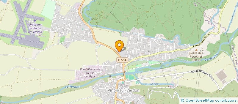 localisation de l'entreprise MADAME GEORGETTE MANIKCAROS  VINON-SUR-VERDON