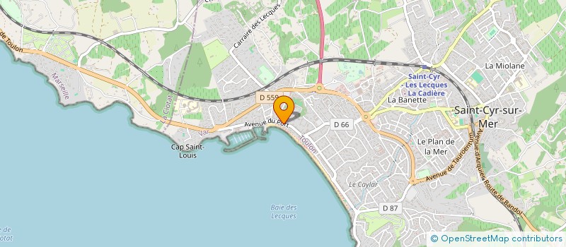 localisation de l'entreprise MADAME GEORGETTE MARSALET à SAINT-CYR-SUR-MER