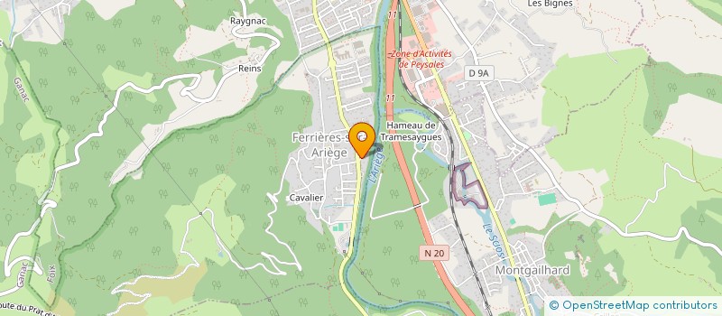 localisation de l'entreprise MADAME GEORGETTE MARTINEZ à FERRIERES-SUR-ARIEGE