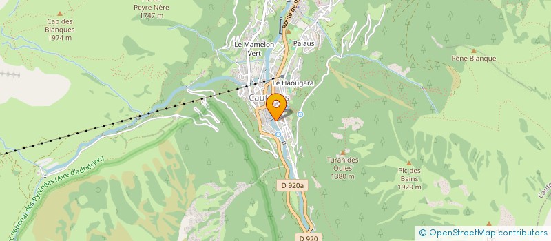 localisation de l'entreprise MADAME GEORGETTE MASSE à CAUTERETS