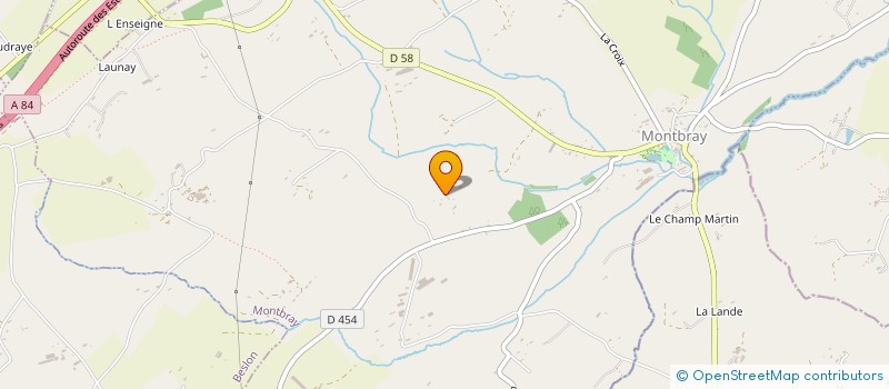 localisation de l'entreprise MADAME GEORGETTE MAUDUIT  MONTBRAY