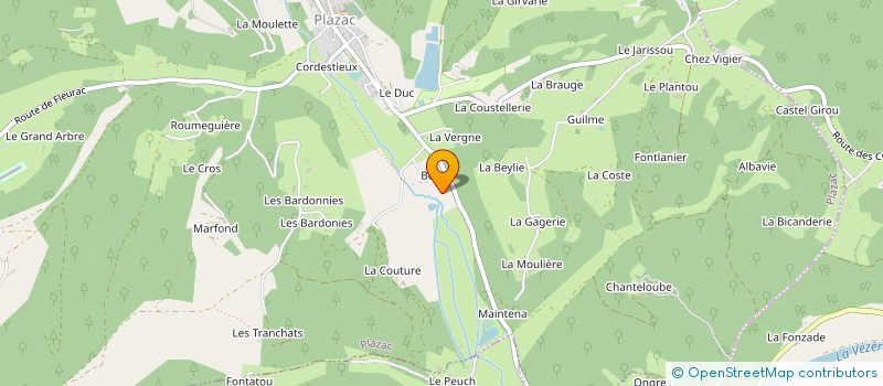 localisation de l'entreprise MADAME GEORGETTE MECHAUSSIER à FLEURAC