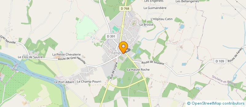 localisation de l'entreprise MADAME GEORGETTE MENARD à FENEU