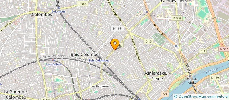 localisation de l'entreprise MADAME GEORGETTE MENARD à ASNIERES-SUR-SEINE