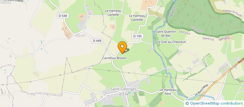 localisation de l'entreprise MADAME GEORGETTE MOISSON  SAINT-GEORGES-D'ELLE