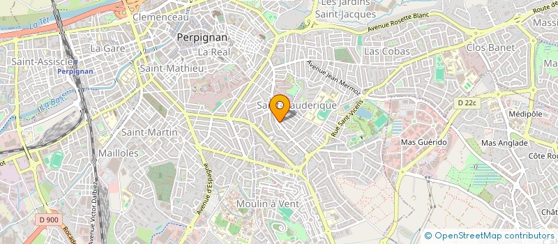 localisation de l'entreprise MADAME GEORGETTE MONTIGNAC  PERPIGNAN