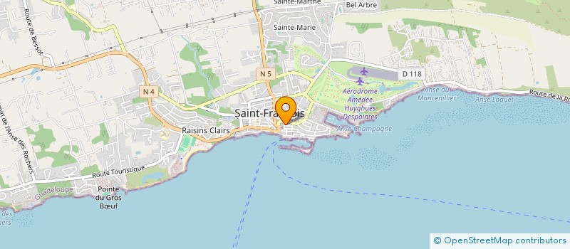 localisation de l'entreprise MADAME GEORGETTE MOUSSAMY à SAINT-FRANCOIS