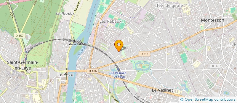 localisation de l'entreprise MADAME GEORGETTE MURENA à LE VESINET