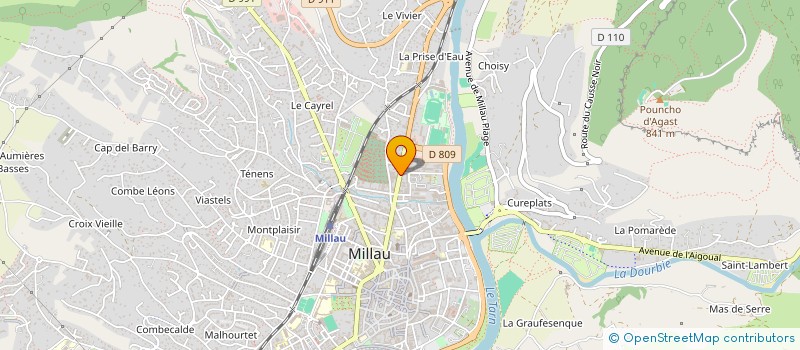 localisation de l'entreprise MADAME GEORGETTE MUREZ à MILLAU