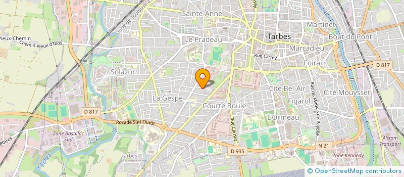 localisation de l'entreprise MADAME GEORGETTE NESTIER  TARBES