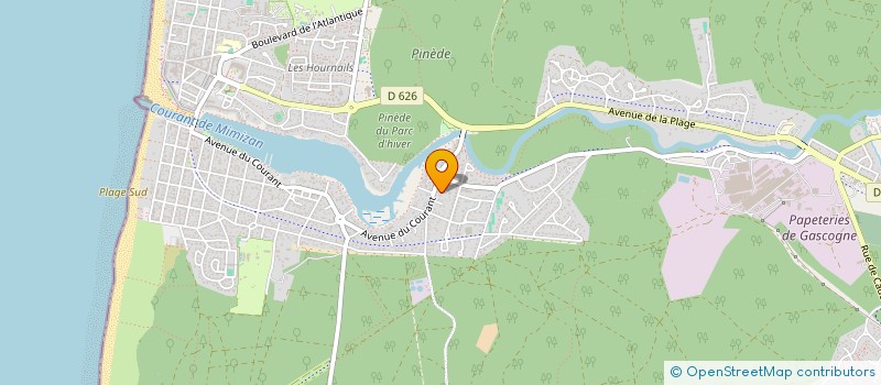 localisation de l'entreprise MADAME GEORGETTE NIEUWJAER  MIMIZAN