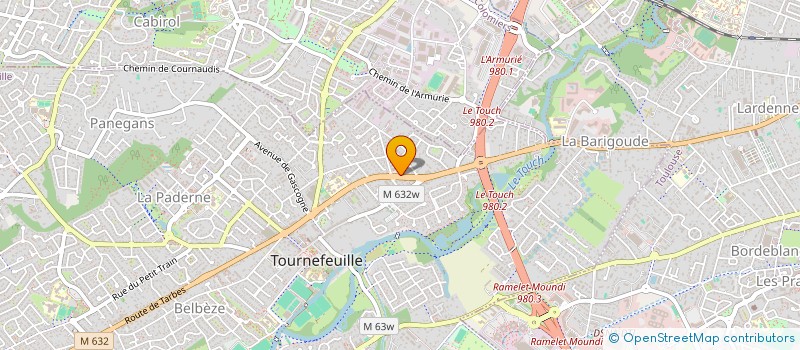 localisation de l'entreprise MADAME GEORGETTE PASA  TOURNEFEUILLE