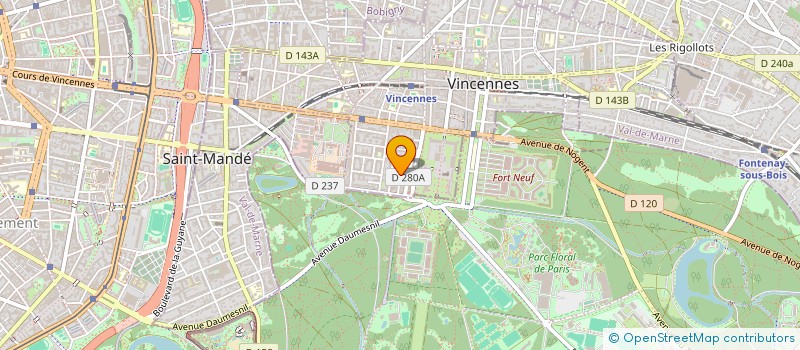 localisation de l'entreprise MADAME GEORGETTE PIERRET à VINCENNES