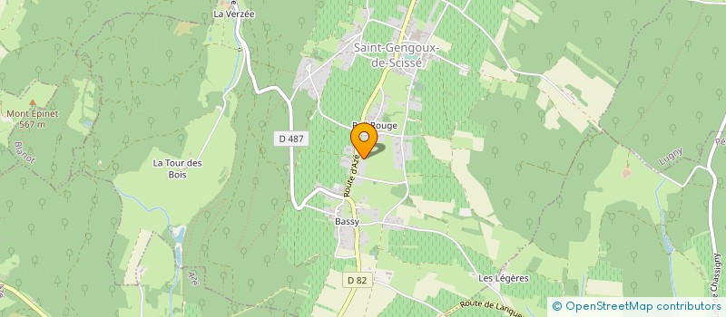 localisation de l'entreprise MADAME GEORGETTE PIGUET à SAINT-GENGOUX-DE-SCISSE