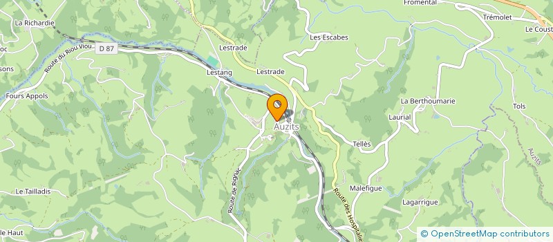 localisation de l'entreprise MADAME GEORGETTE PLENECASSAGNE  AUZITS