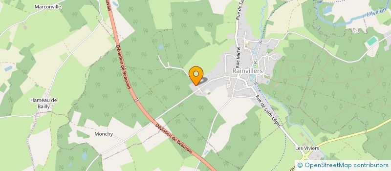 localisation de l'entreprise MADAME GEORGETTE PROTHAIS  RAINVILLERS