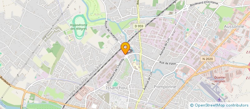 localisation de l'entreprise MADAME GEORGETTE RAMES à MONTAUBAN