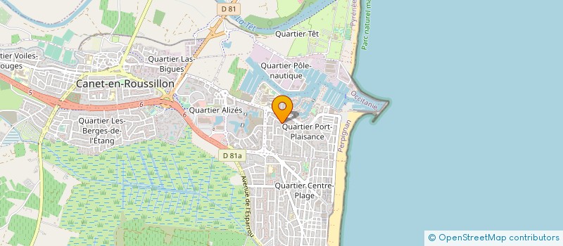 localisation de l'entreprise MADAME GEORGETTE RATINEY  CANET-EN-ROUSSILLON