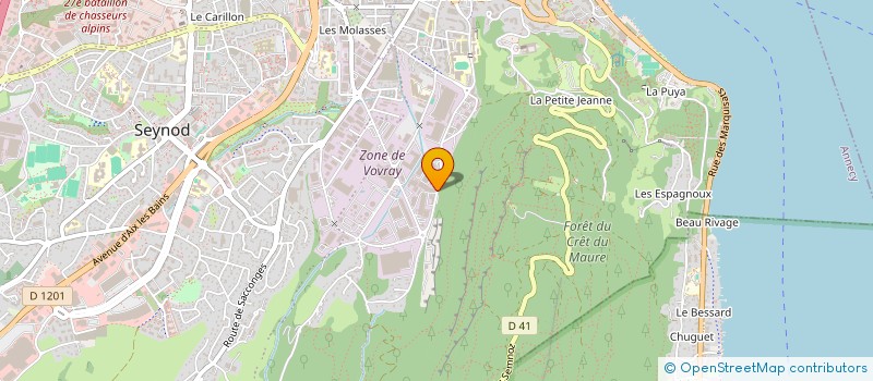 localisation de l'entreprise MADAME GEORGETTE REINIER  ANNECY