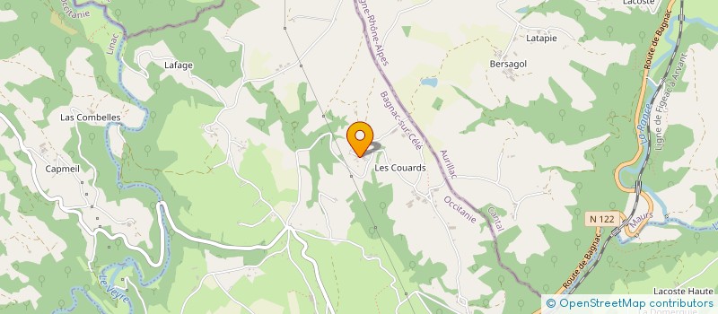 localisation de l'entreprise MADAME GEORGETTE ROUBY  BAGNAC-SUR-CELE