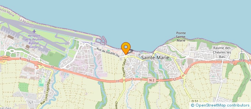 localisation de l'entreprise MADAME GEORGETTE SAMAN LATCHIMY à SAINTE-MARIE