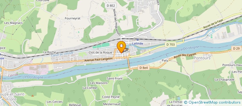 localisation de l'entreprise MADAME GEORGETTE SARTI  LALINDE