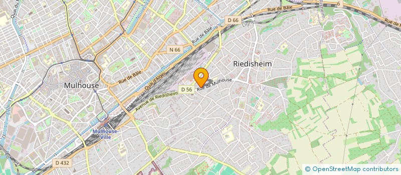 localisation de l'entreprise MADAME GEORGETTE SCHERRER  RIEDISHEIM