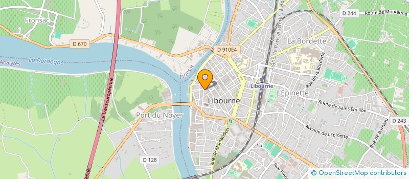 localisation de l'entreprise MADAME GEORGETTE SOLE à LIBOURNE