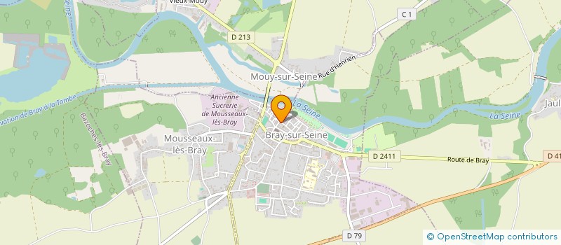 localisation de l'entreprise MADAME GEORGETTE SOURDAN  BRAY-SUR-SEINE