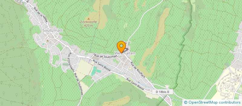 localisation de l'entreprise MADAME GEORGETTE STOLLMEYER  WESTHALTEN