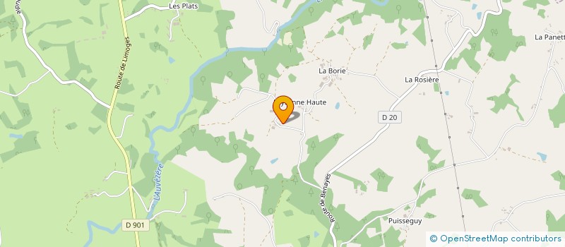 localisation de l'entreprise MADAME GEORGETTE SURGET  LUBERSAC