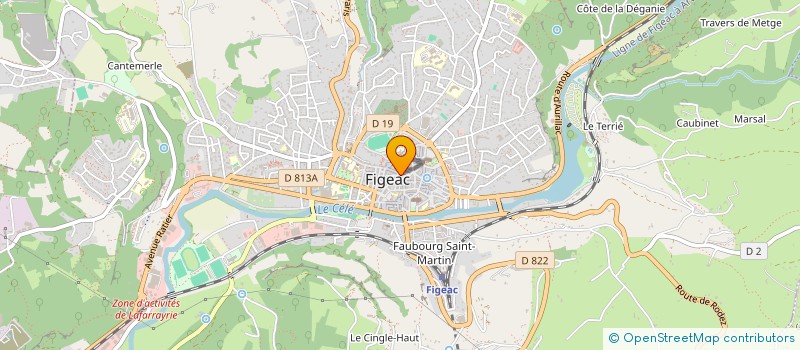 localisation de l'entreprise MADAME GEORGETTE TOURNIER  FIGEAC