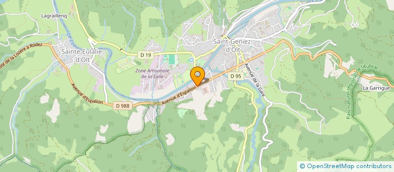 localisation de l'entreprise MADAME GEORGETTE VALENTIN  SAINT GENIEZ D'OLT ET D'AUBRAC