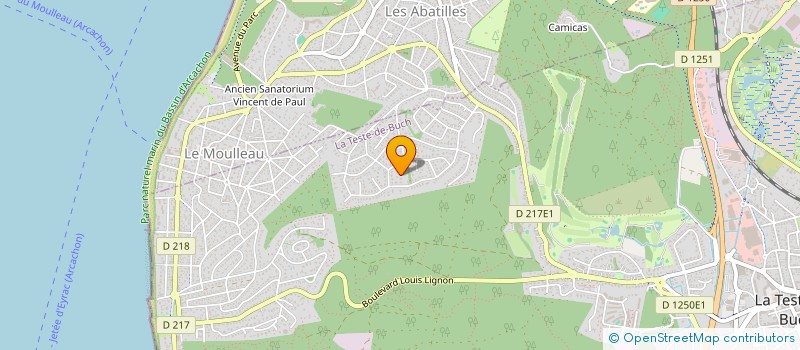 localisation de l'entreprise MADAME GEORGETTE VAREILLAUD à LA TESTE-DE-BUCH