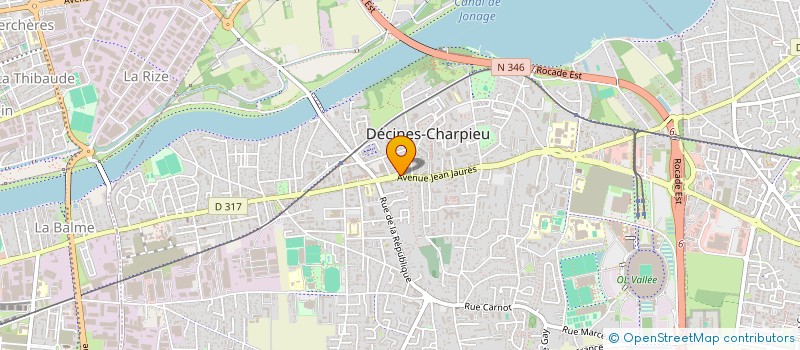 localisation de l'entreprise MADAME GEORGETTE VIGNAT  DECINES-CHARPIEU