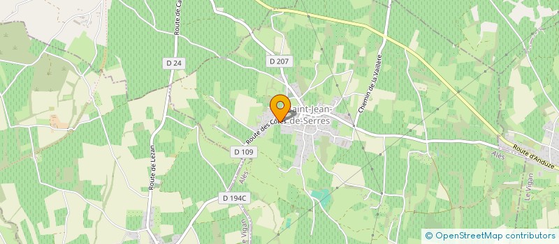 localisation de l'entreprise MADAME GEORGETTES SAINT-LEGER  SAINT-JEAN-DE-SERRES