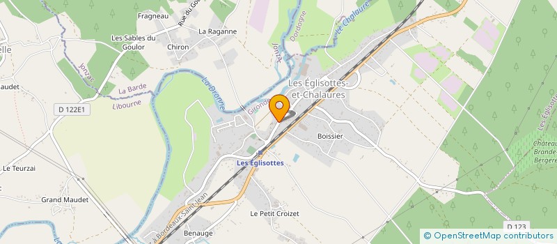 localisation de l'entreprise MADAME GEORGIA FLORES  LES EGLISOTTES-ET-CHALAURES